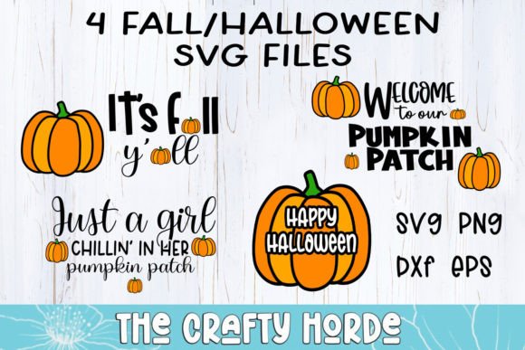 4 Fall Halloween SVG Quotes