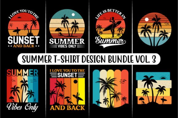 Beach Vibes in Every Stitch: A Designer’s Take on the Summer T-shirt Design Bundle