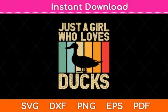 h1Just a Girl Who Loves Ducks Funny Review for Embroidery Use/h1