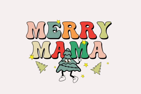 Merry Mama: A Retro Christmas Design for Real Embroidery Projects