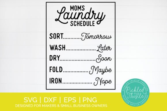 Mom's Laundry Schedule SVG: A Designer’s Honest Review